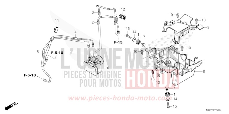 MODULATEUR ABS de CB650R MAT DIM GRAY METALLIC (NHC34) 2023