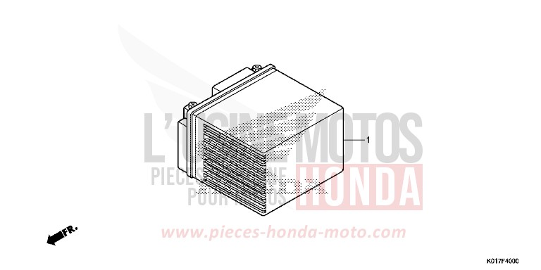 BATTERIE de SH125 PEARL SIENA RED (R320) 2013