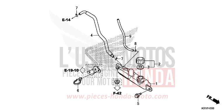 RESERVOIR DE RESERVE de SH125 M00NDUST SILVER METALLIC (NHB29) 2014