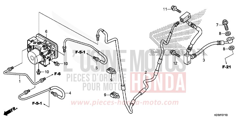 MODULATEUR ABS de SH125 M00NDUST SILVER METALLIC (NHB29) 2014