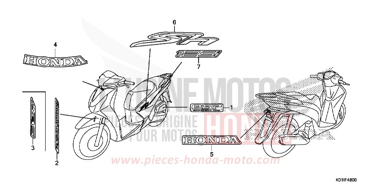 MARQUE de SH125 PEARL NIGHTSTAR BLACK (NHA84) 2014