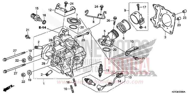 CULASSE de SH125 M00NDUST SILVER METALLIC (NHB29) de 2016