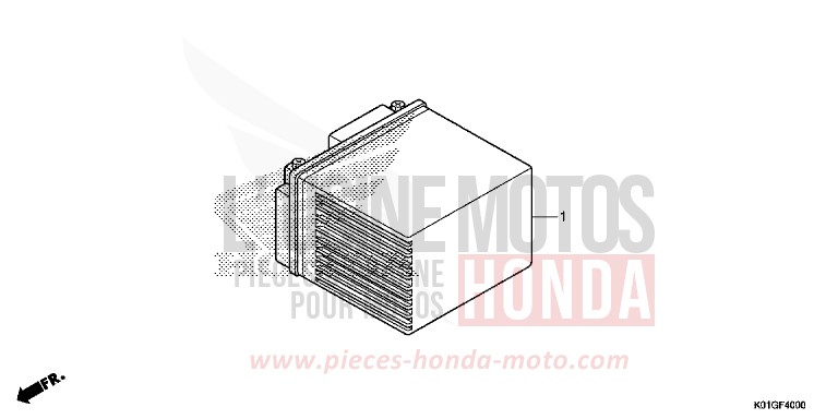 BATTERIE de SH125 PEARL SIENA RED (R320) 2016
