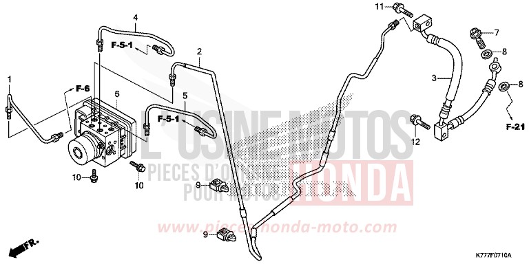 MODULATEUR ABS de SH125 PEARL COOL WHITE (NHA16) 2019