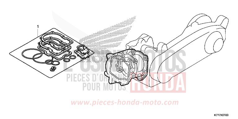 TROUSSE DE JOINT A de SH125 PEARL SPLENDOR RED (R369) 2019
