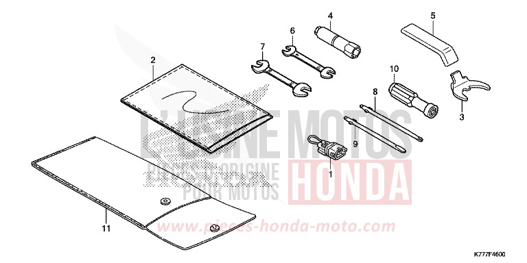 OUTIL de SH125 PEARL SPLENDOR RED (R369) de 2019