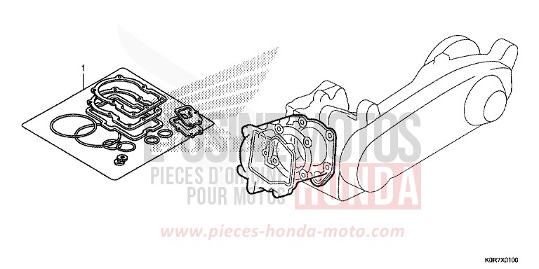TROUSSE DE JOINT A de SH125 PEARL SPLENDOR RED (R369) 2020