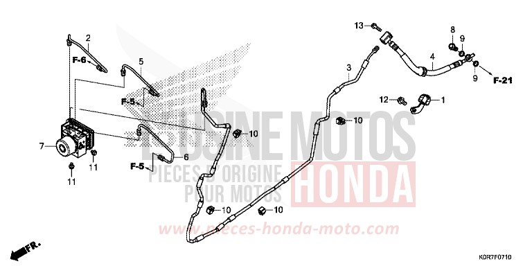 MODULATEUR ABS de SH125 PEARL SPLENDOR RED (R369) 2020