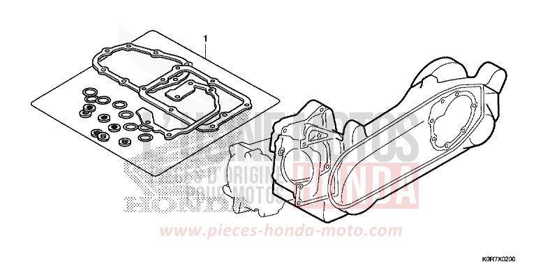 TROUSSE DE JOINT B de SH125 PEARL SPLENDOR RED (R369) 2022