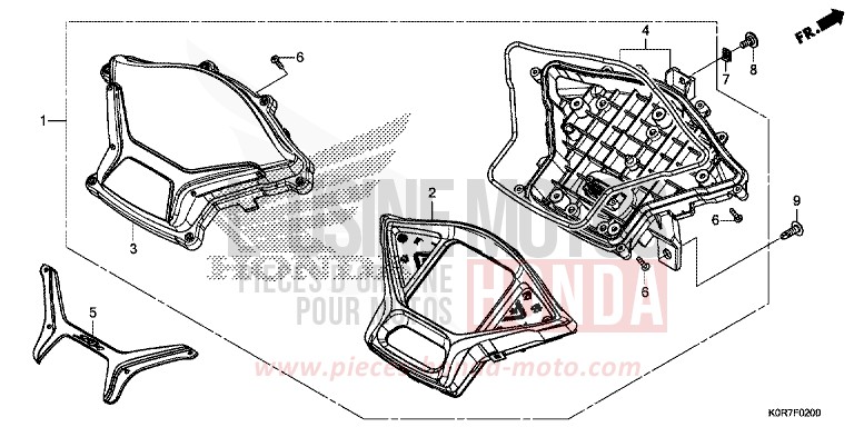 COMPTEUR de SH125 PEARL SPLENDOR RED (R369) 2022