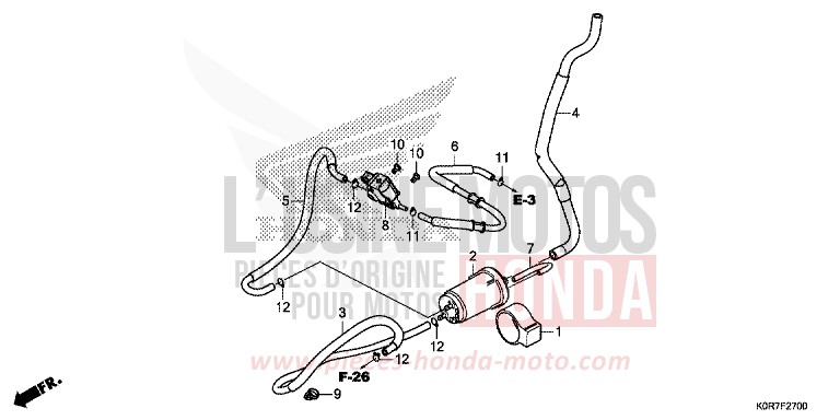 CUVETTE de SH125 PEARL SPLENDOR RED (R369) 2022