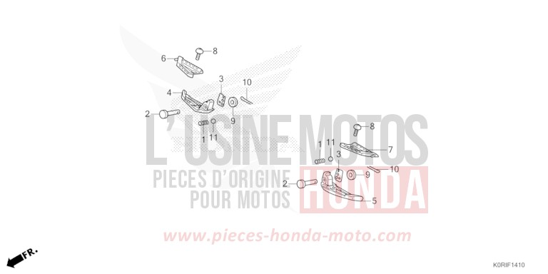 MARCHEPIED SELLE TANDEM de SH125 PEARL FALCON GRAY (NHC61) 2023