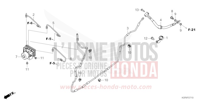 MODULATEUR ABS de SH125 PEARL NIGHTSTAR BLACK (NHA84) 2023