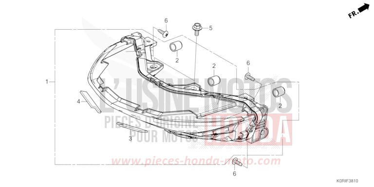 FEUX COMBINES ARRIERE de SH125 PEARL NIGHTSTAR BLACK (NHA84) 2023