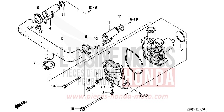 POMPE A EAU de VALKYRIE NOIR (NH1) de 2001