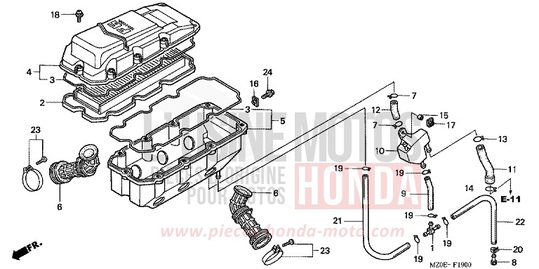 FILTRE A AIR de VALKYRIE NOIR (NH1) de 2001