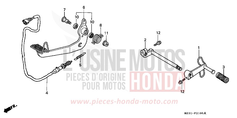 PEDALE de VALKYRIE NOIR (NH1) de 2001