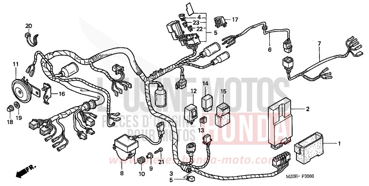 FAISCEAU DES FILS de VALKYRIE NOIR (NH1) de 2001
