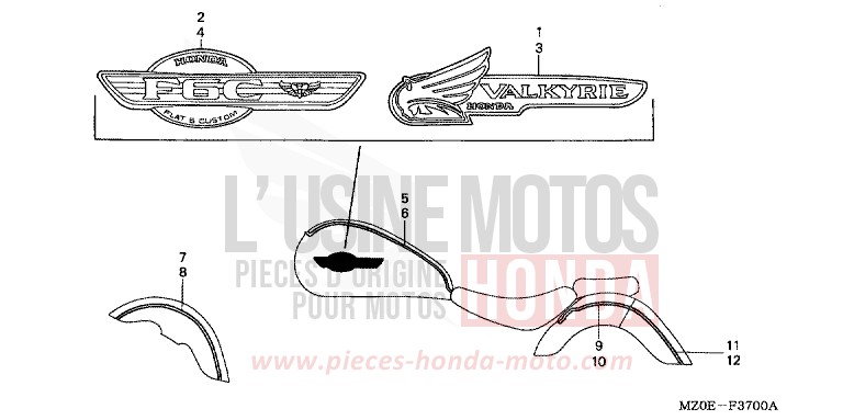 RAYURE/MARQUE de VALKYRIE NOIR (NH1) de 2002