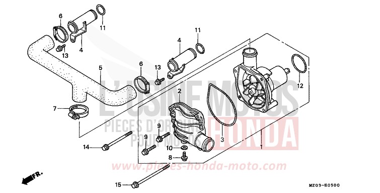 POMPE A EAU de VALKYRIE NOIR (NH1) de 1997