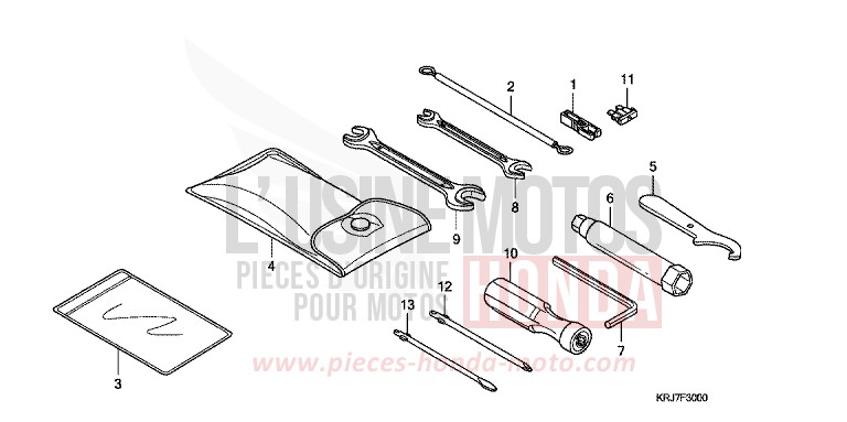 OUTILS de S-Wing PEARL NIGHTSTAR BLACK (NHA84) 2010
