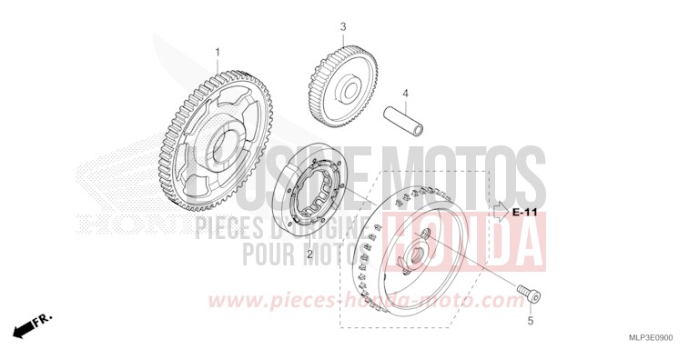 EMBRAYAGE DE DEMARRAGE de CL500 CANDY CARIBBEAN BLUE SEA (B189) de 2023