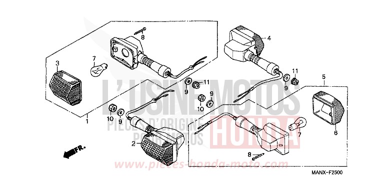 CLIGNOTANT de Dominator NOIR (NH1) de 1999