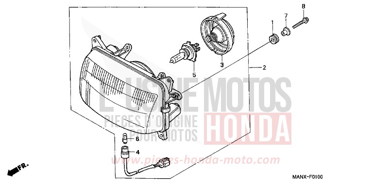 PROJECTEUR de Dominator GRANADA BLUE METALLIC (B152E) 1999