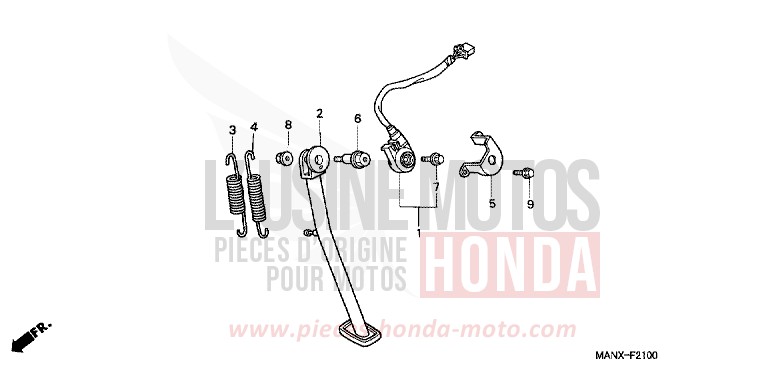 BEQUILLE de Dominator GRANADA BLUE METALLIC (B152E) de 1999