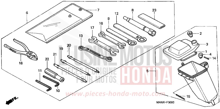 OUTILS/BOITE A OUTILS de Dominator GRANADA BLUE METALLIC (B152E) 1999