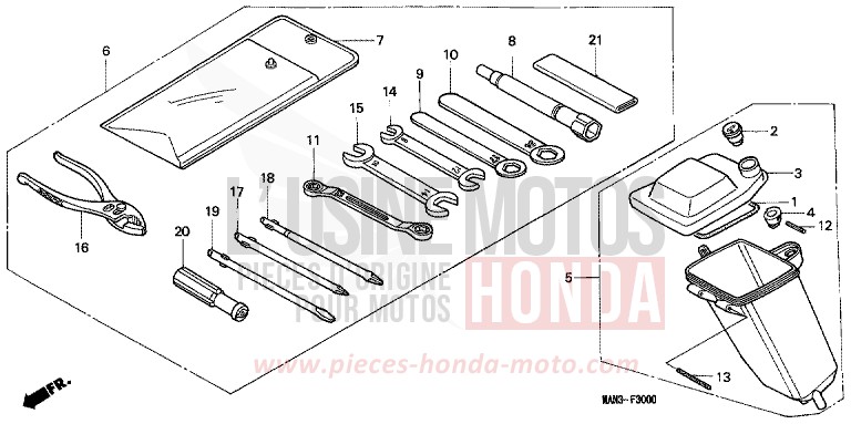 OUTILS/BOITE A OUTILS de Dominator VORTEX PURPLE METALLIC (RP140A) 1998
