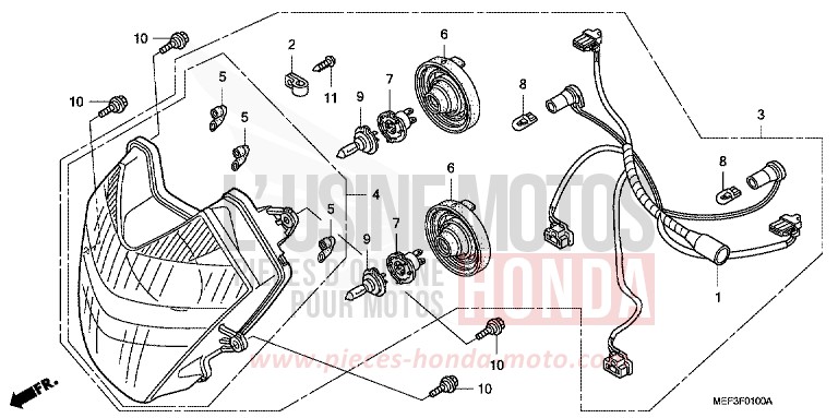 PROJECTEUR (FJS400D8) de SW-T400 HEAVY GRAY METALLIC-U (NH194) 2008