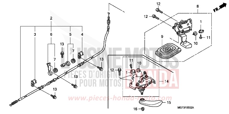 FREIN DE STATIONNEMENT de SW-T400 HEAVY GRAY METALLIC-U (NH194) 2008