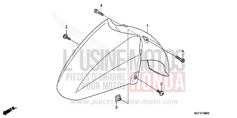 AILE AVANT (FJS400D8) de SW-T400 HEAVY GRAY METALLIC-U (NH194) 2008