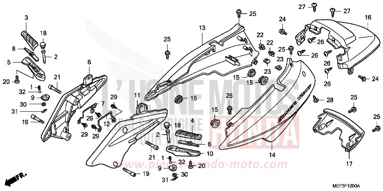 HOUSSE DE CARROSSERIE (FJS400D8) de SW-T400 HEAVY GRAY METALLIC-U (NH194) 2008