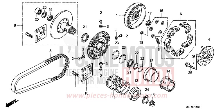 COTE MENE de SW-T400 SEAL SILVER METALLIC (NHA14) 2008
