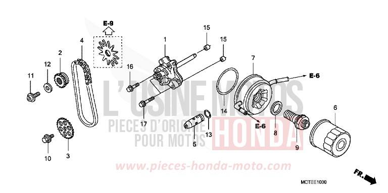 POMPE A HUILE de SW-T400 DEGITAL SILVER METALLIC (NHA30) 2006
