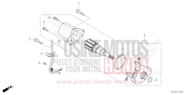 DEMARREUR de C125A PEARL CADET GRAY (NHB95) 2022