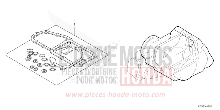 TROUSSE DE JOINT B de C125A PEARL NEBULA RED (R376) 2022