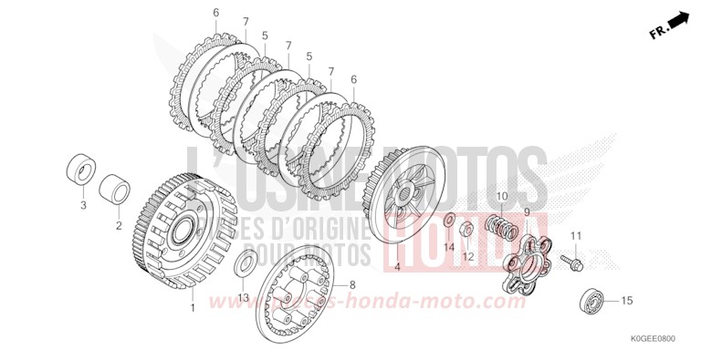 EMBRAYAGE de C125A PEARL NILTAVA BLUE (PB415) 2022