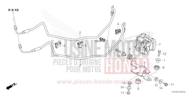 MODULATEUR ABS de C125A PEARL NILTAVA BLUE (PB415) 2022