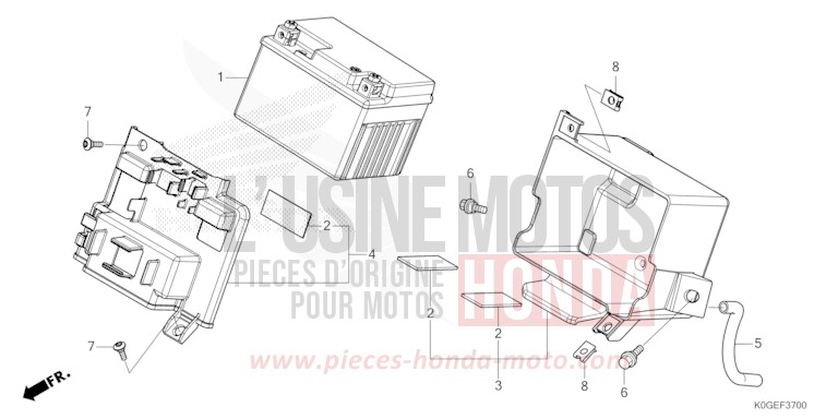 BATTERIE de C125A PEARL NILTAVA BLUE (PB415) 2022