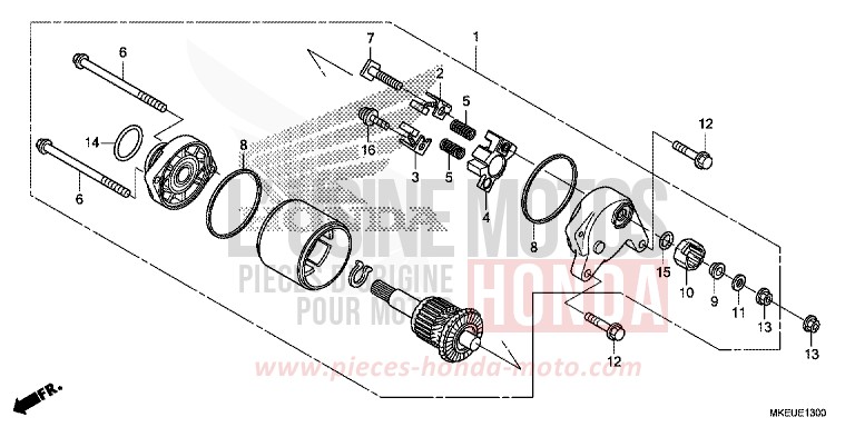 MOTEUR DE DEMARRAGE de CRF450L EXTREME RED (R292) 2019