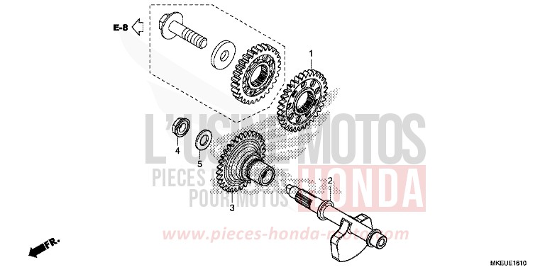 BALANCIER de CRF450L EXTREME RED (R292) de 2020