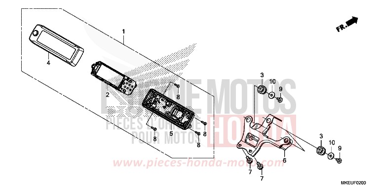 COMPTEUR de CRF450L EXTREME RED (R292) de 2020