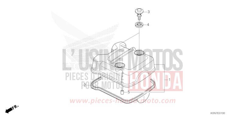 COUVERCLE DE CULASSE de CBF125 PEARL COOL WHITE (NHA16) de 2021