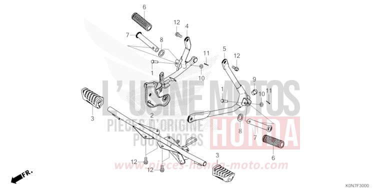 MARCHE de CBF125 PEARL COOL WHITE (NHA16) de 2021