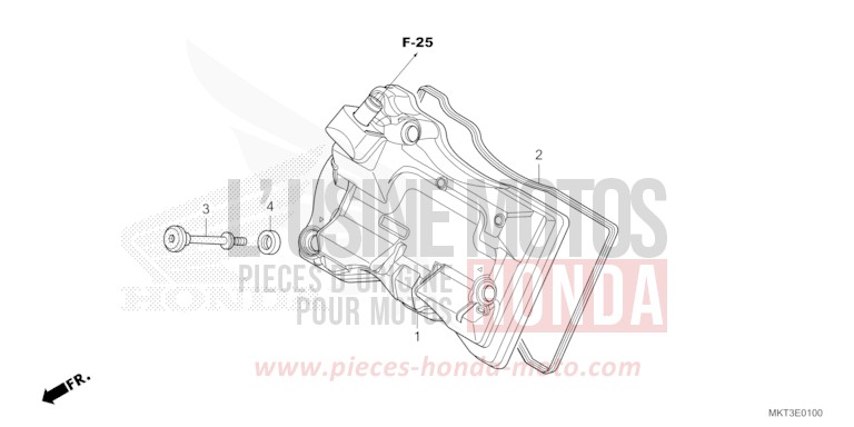 COUVERCLE DE CULASSE de X-ADV PUCO BLUE (B187) de 2024
