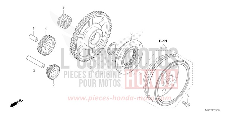 EMBRAYAGE DE DEMARRAGE de X-ADV PUCO BLUE (B187) de 2024