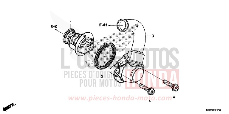 THERMOSTAT de CB500X PEARL ORGANIC GREEN (GY157) 2023